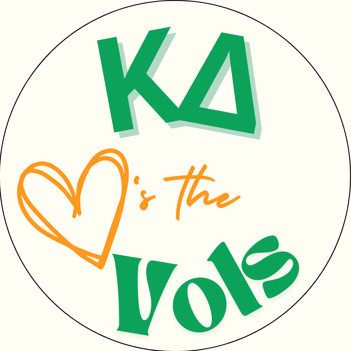 UTK "Loves the Vols" Sorority Button