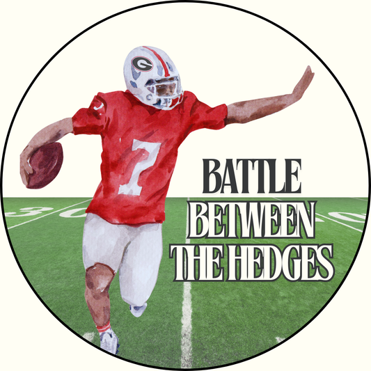 "Battle Between the Hedges" Sticker- 2 Pack