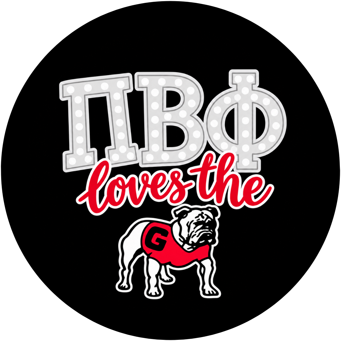 Dawgs & Dots Sorority Button