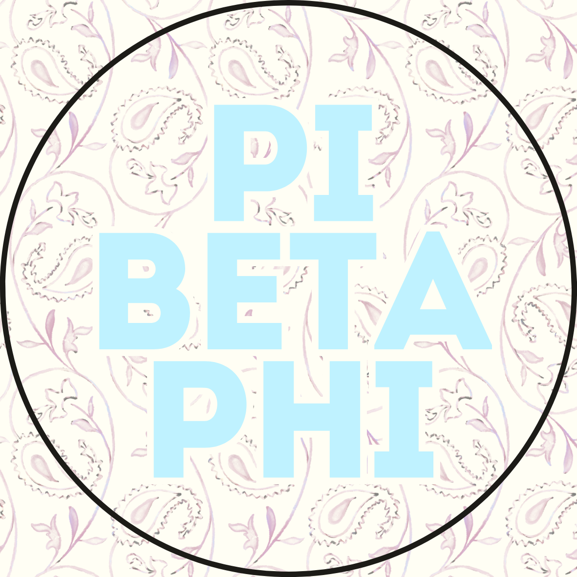 Paisley Sorority Button