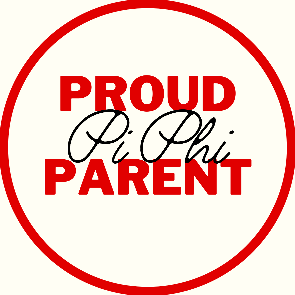 "Proud Parent" Sorority Sticker- 2 Pack