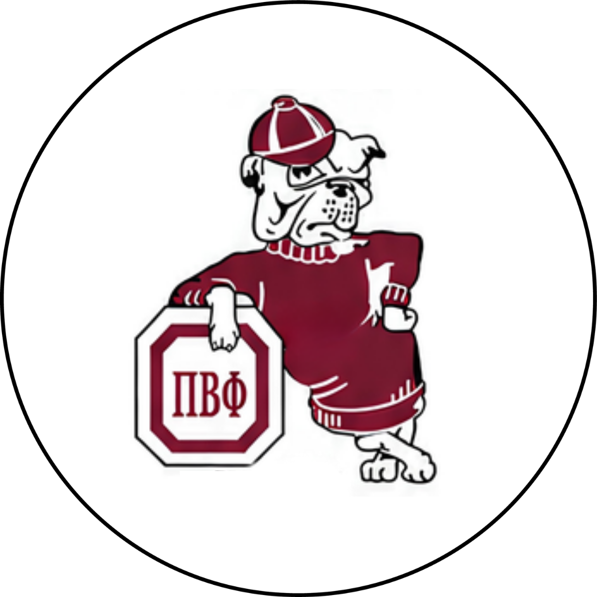 Emblem Retro Logo Georgia Sorority Sticker- 2 Pack