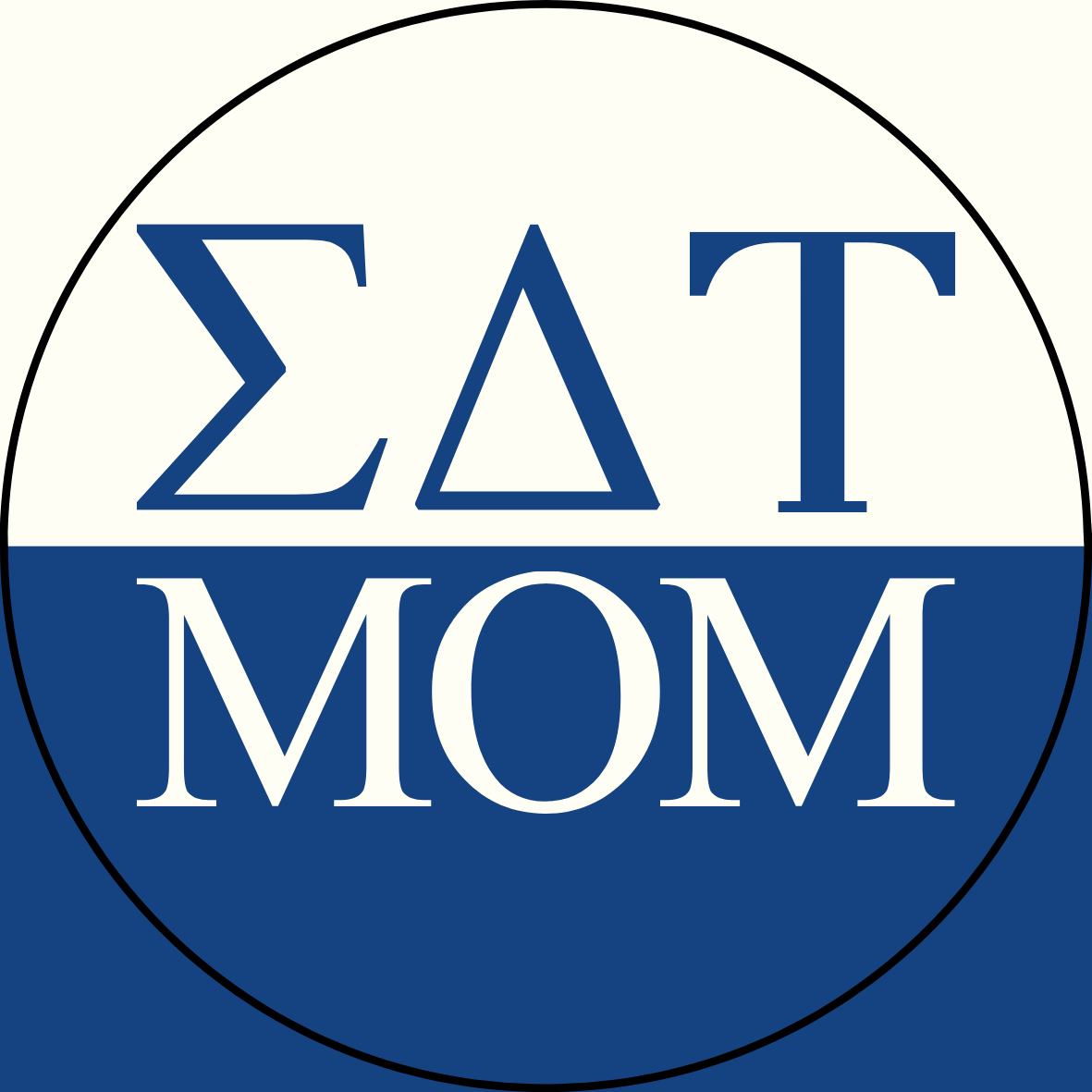 Color Block Sorority Mom Sticker- 2 Pack