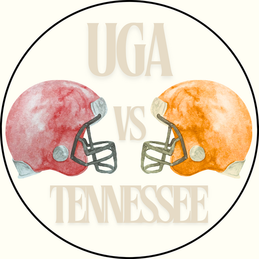 UGA vs. Tennessee Helmet Rivalry Sticker- 2 Pack