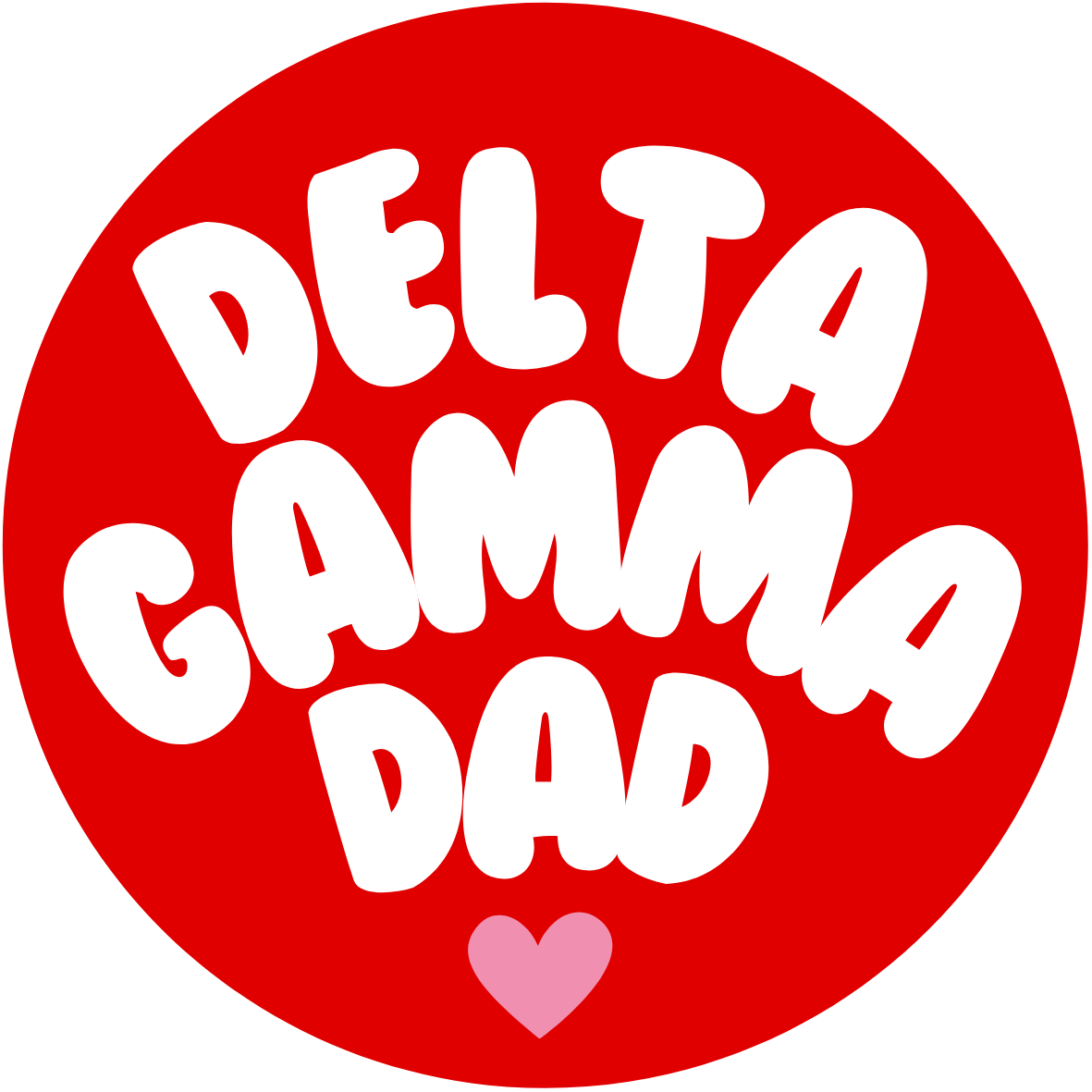 UGA Sorority Dad Bubble Sticker- 2 Pack