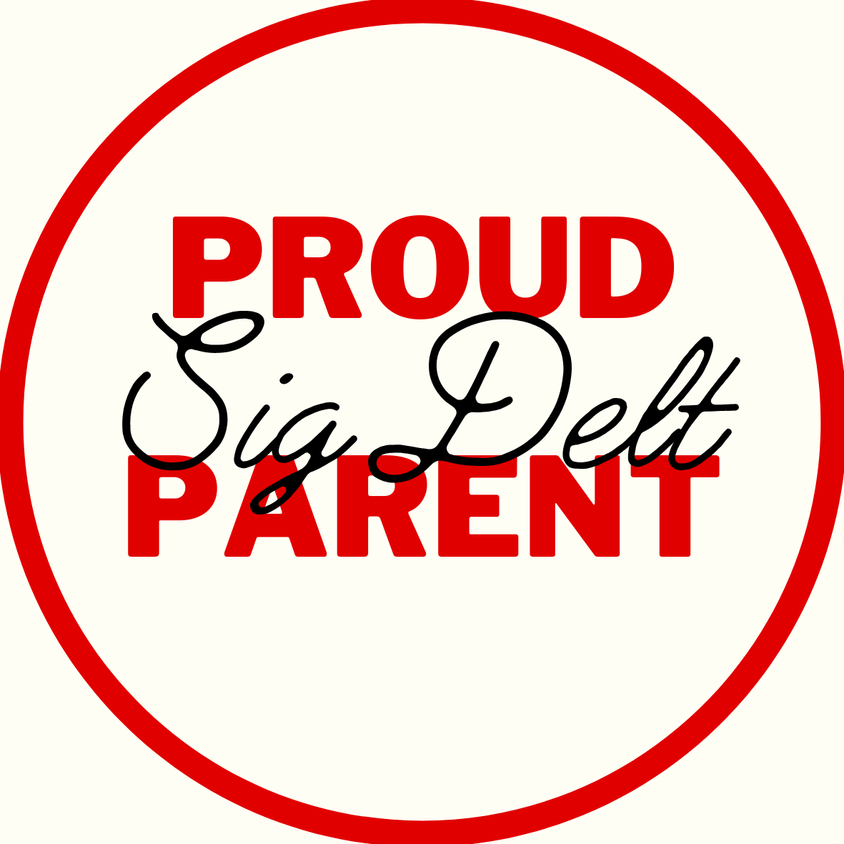 "Proud Parent" Sorority Sticker- 2 Pack