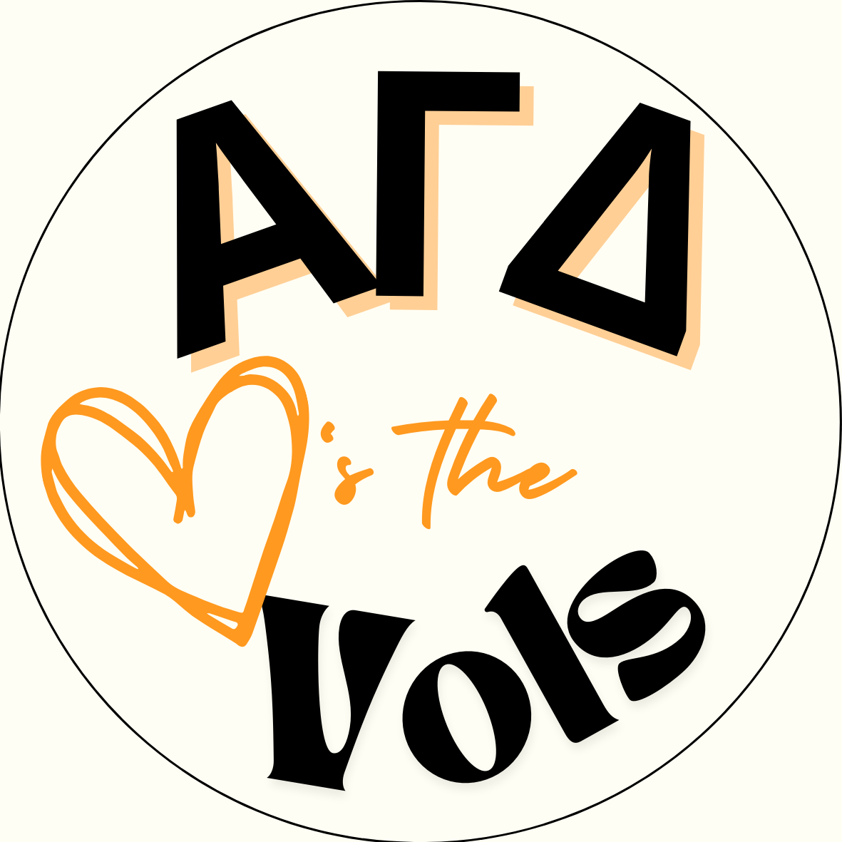 UTK "Loves the Vols" Sorority Button