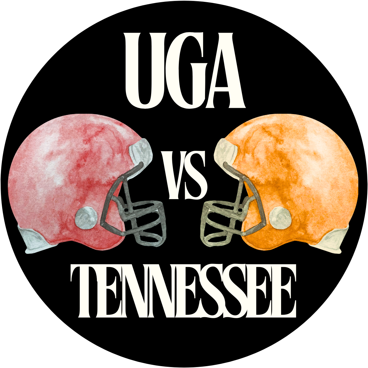 UGA vs. Tennessee Helmet Rivalry Sticker- 2 Pack