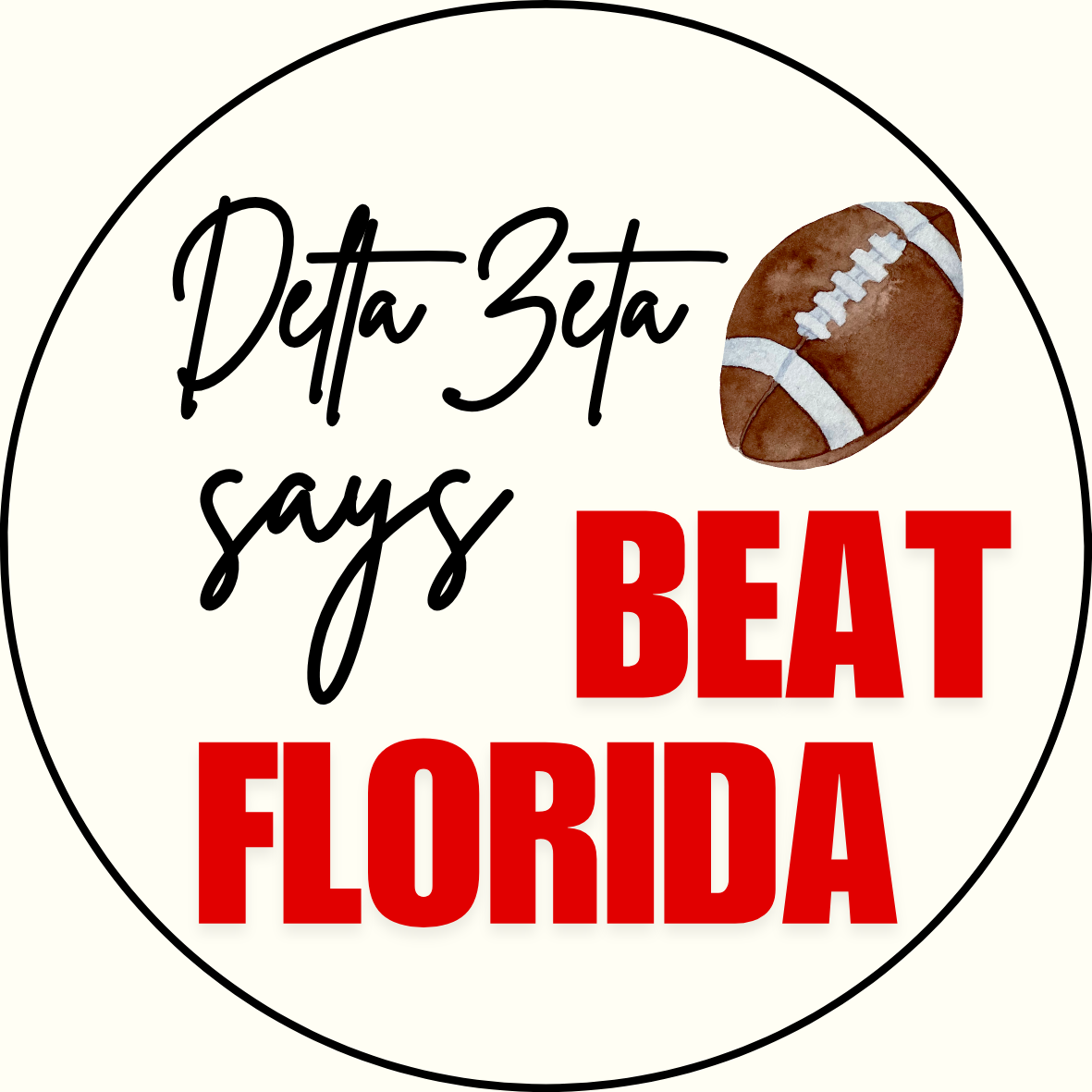 UGA vs. Florida "Beat Florida" Sorority Sticker- 2 Pack