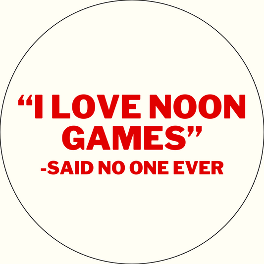 UGA "I Love Noon Games" Sticker- 2 Pack