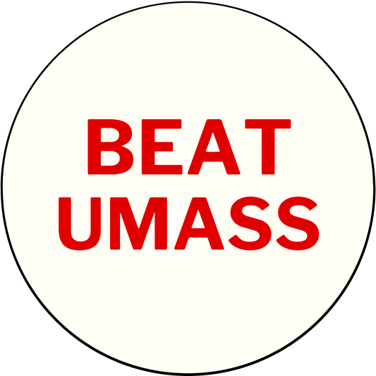 UGA vs. UMass "Beat UMass" Rivalry Button