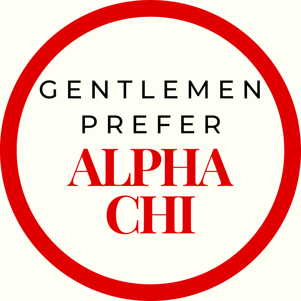 Gentlemen Prefer Block Sorority Sticker- 2 Pack