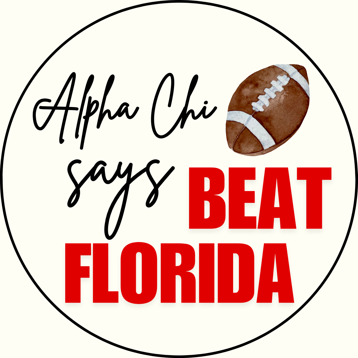 UGA vs. Florida "Beat Florida" Sorority Sticker- 2 Pack