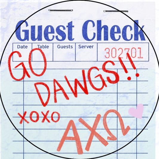 Guest Check Sorority Button