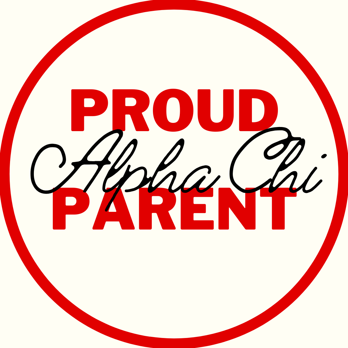 "Proud Parent" Sorority Sticker- 2 Pack