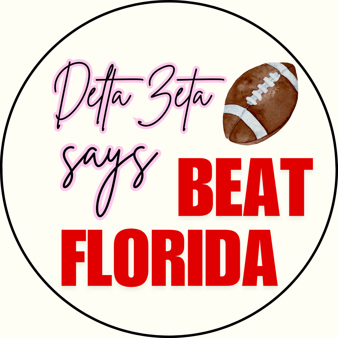 UGA vs. Florida "Beat Florida" Sorority Sticker- 2 Pack