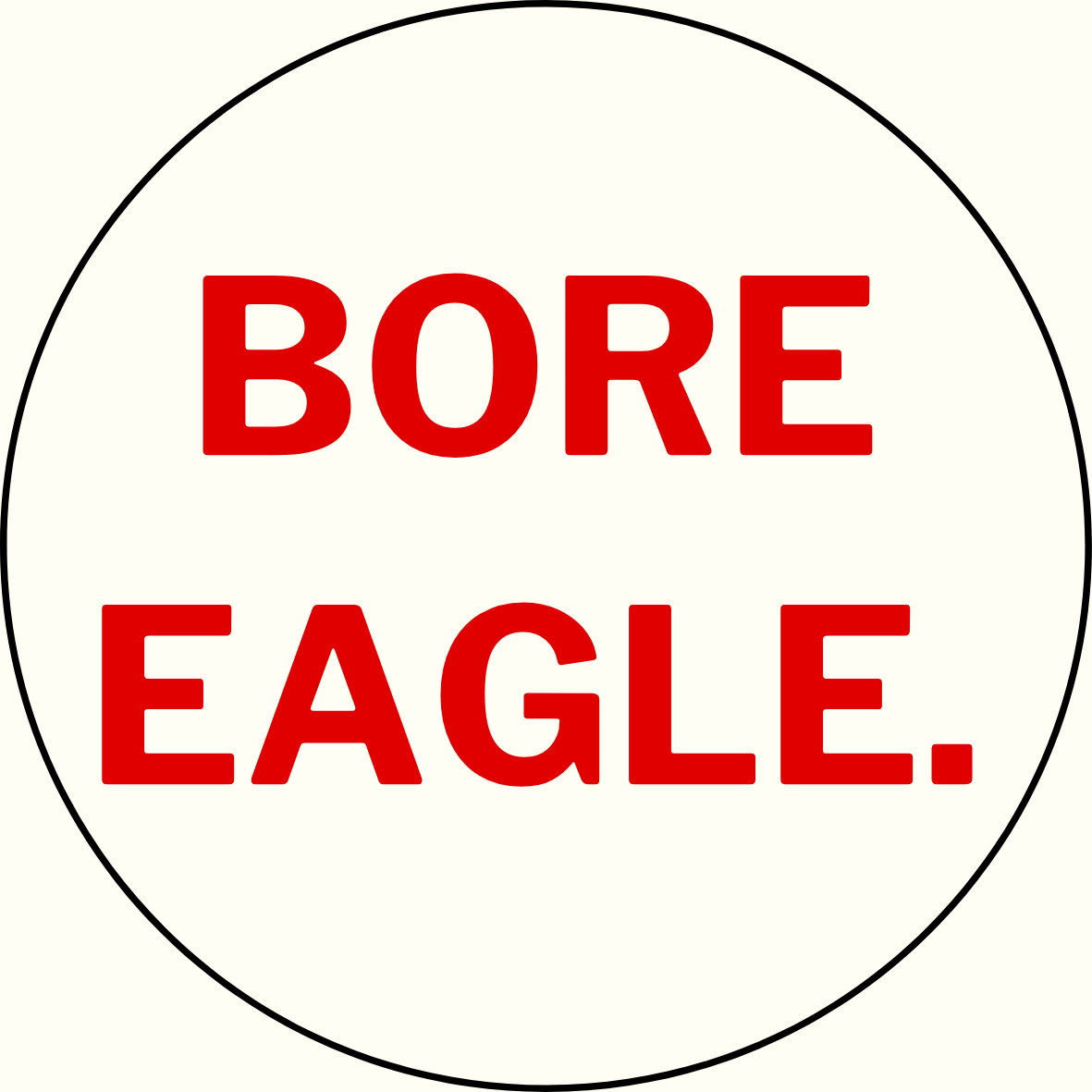 UGA vs. Auburn "Bore Eagle." Rivalry Button