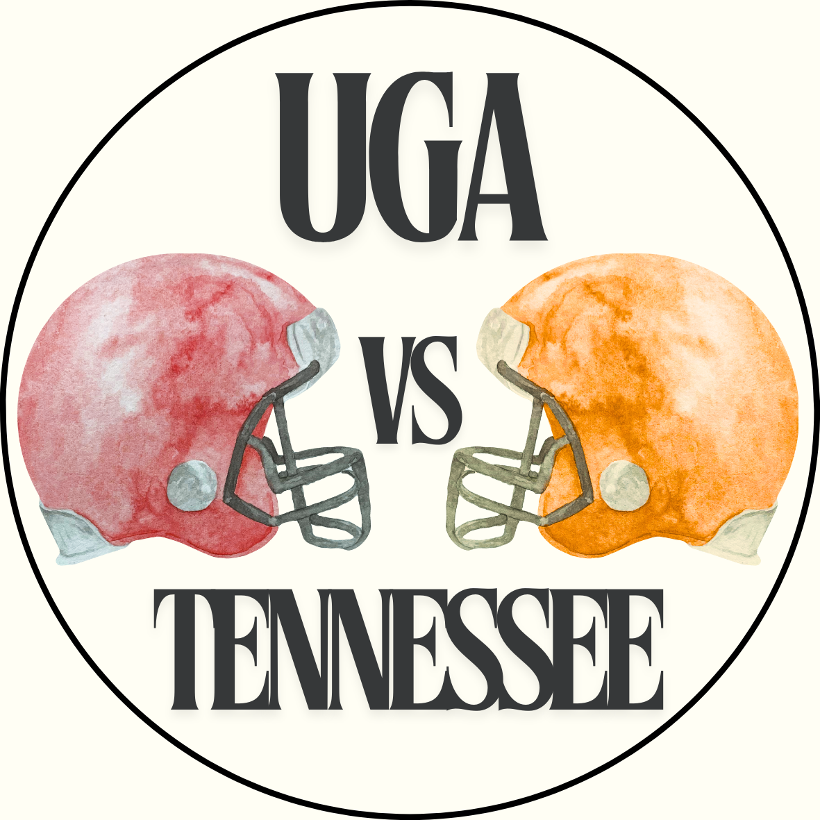 UGA vs. Tennessee Helmet Rivalry Sticker- 2 Pack