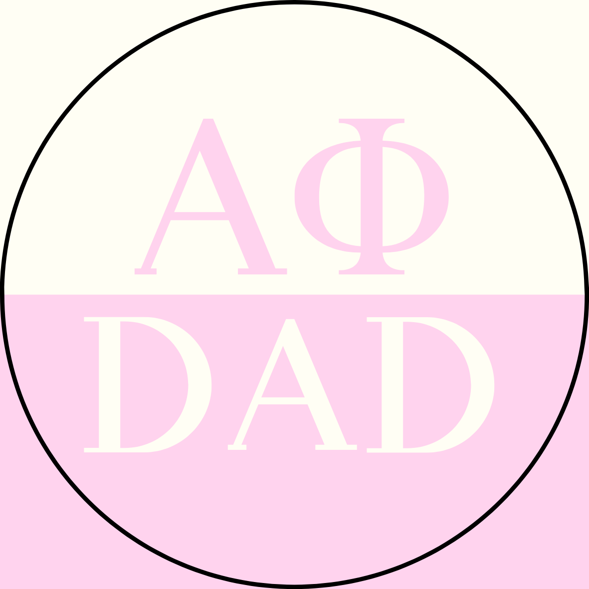 Color Block Sorority Dad Button