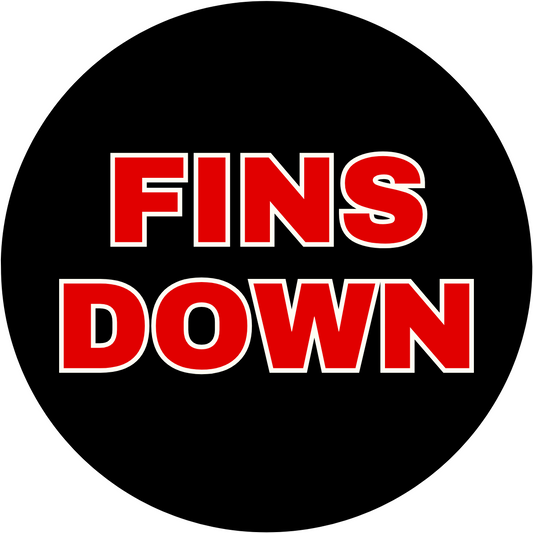 UGA vs. Ole Miss "Fins Down" Rivalry Sticker- 2 Pack