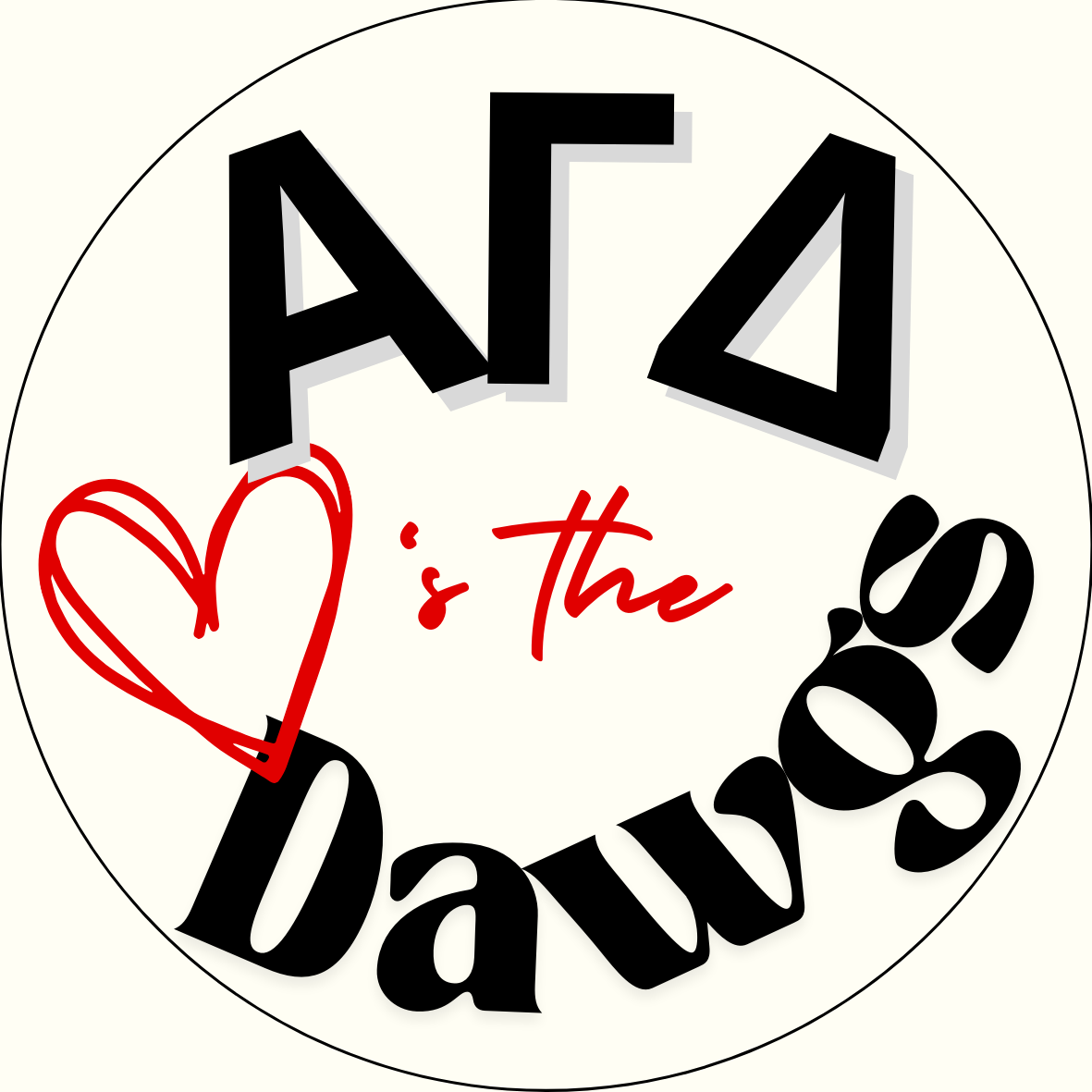 "Loves the Dawgs" Sorority Button