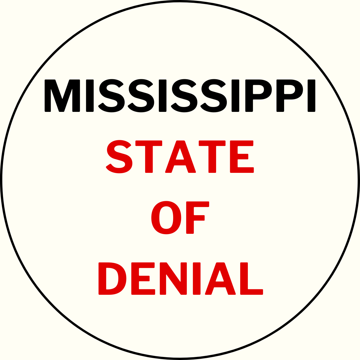 UGA vs. State "State Of Denial" Rivalry Button