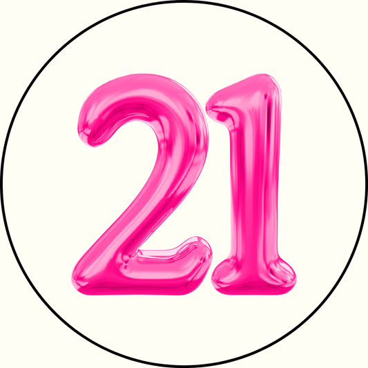 21 Balloons Button