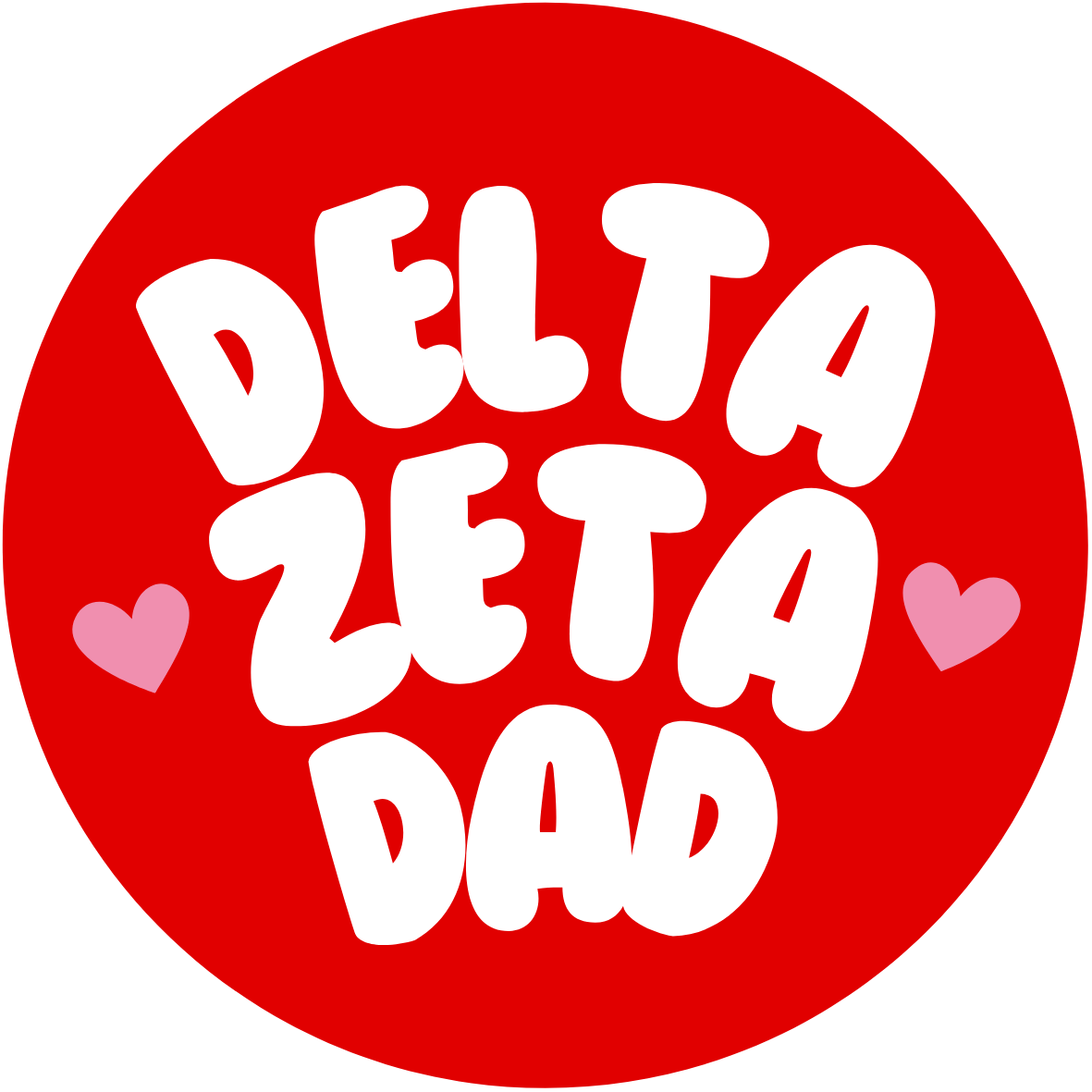 UGA Sorority Dad Bubble Sticker- 2 Pack