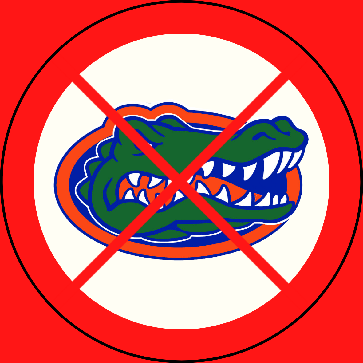 UGA vs. Florida X Gator Rivalry Sticker- 2 Pack