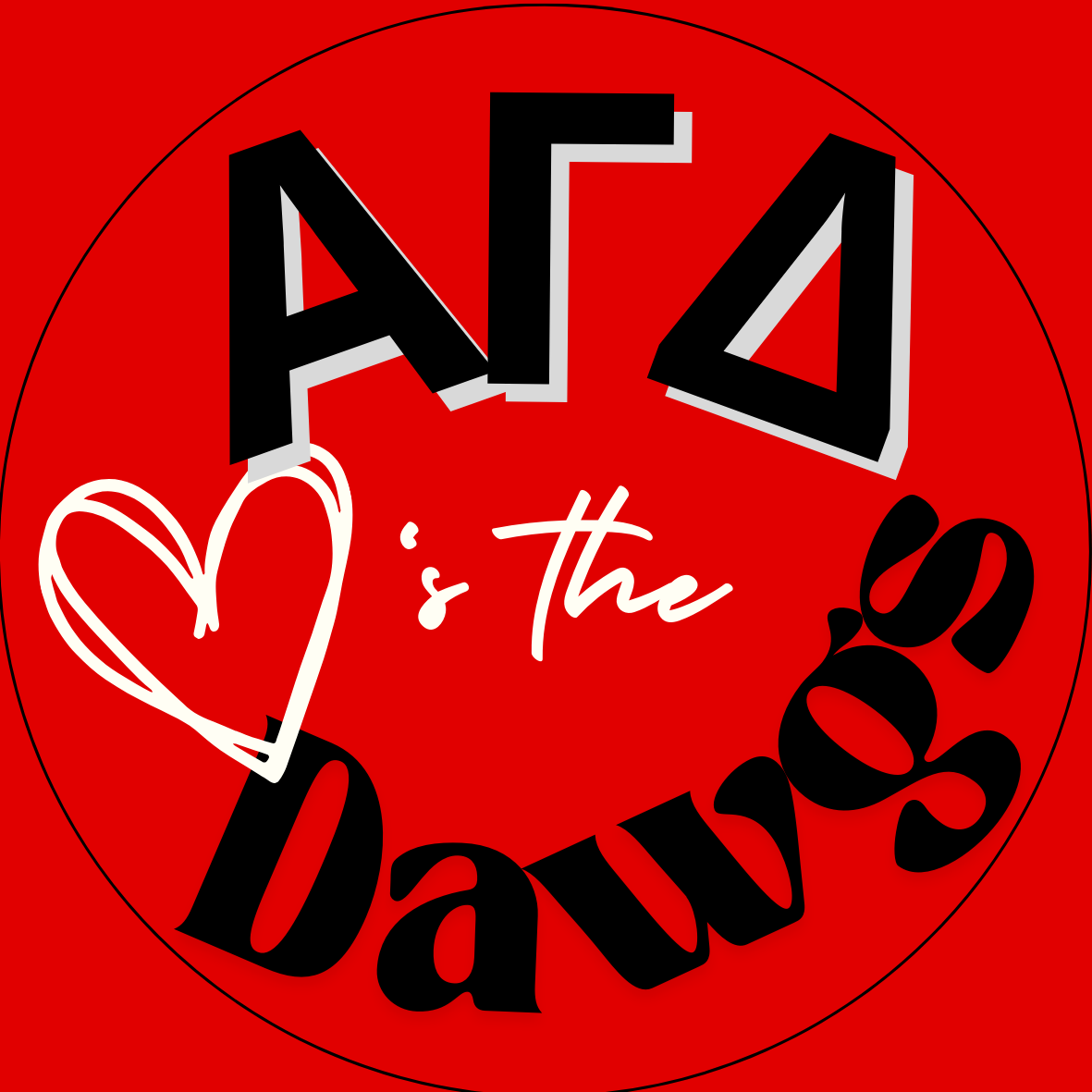 "Loves the Dawgs" Sorority Button