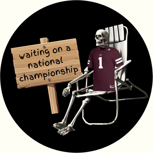 UGA vs. State "Waiting On A Natty" Rivalry Button