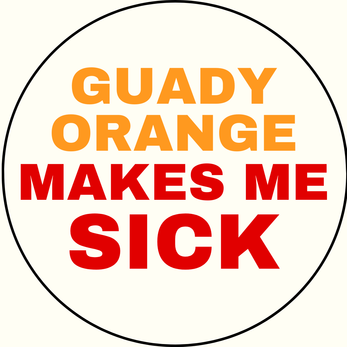 UGA vs. Tennessee "Make(s) me sick" Rivalry Sticker- 2 Pack