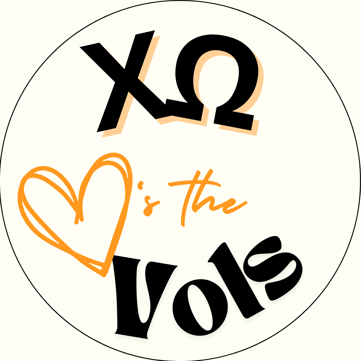 UTK "Loves the Vols" Sorority Button