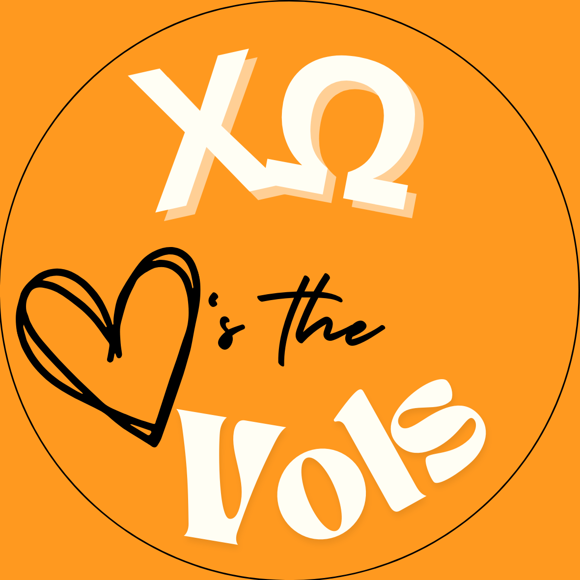 UTK "Loves the Vols" Sorority Button