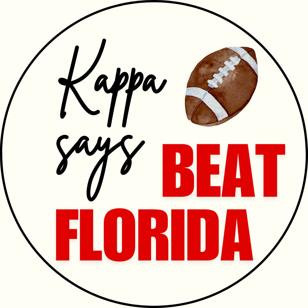 UGA vs. Florida "Beat Florida" Sorority Sticker- 2 Pack