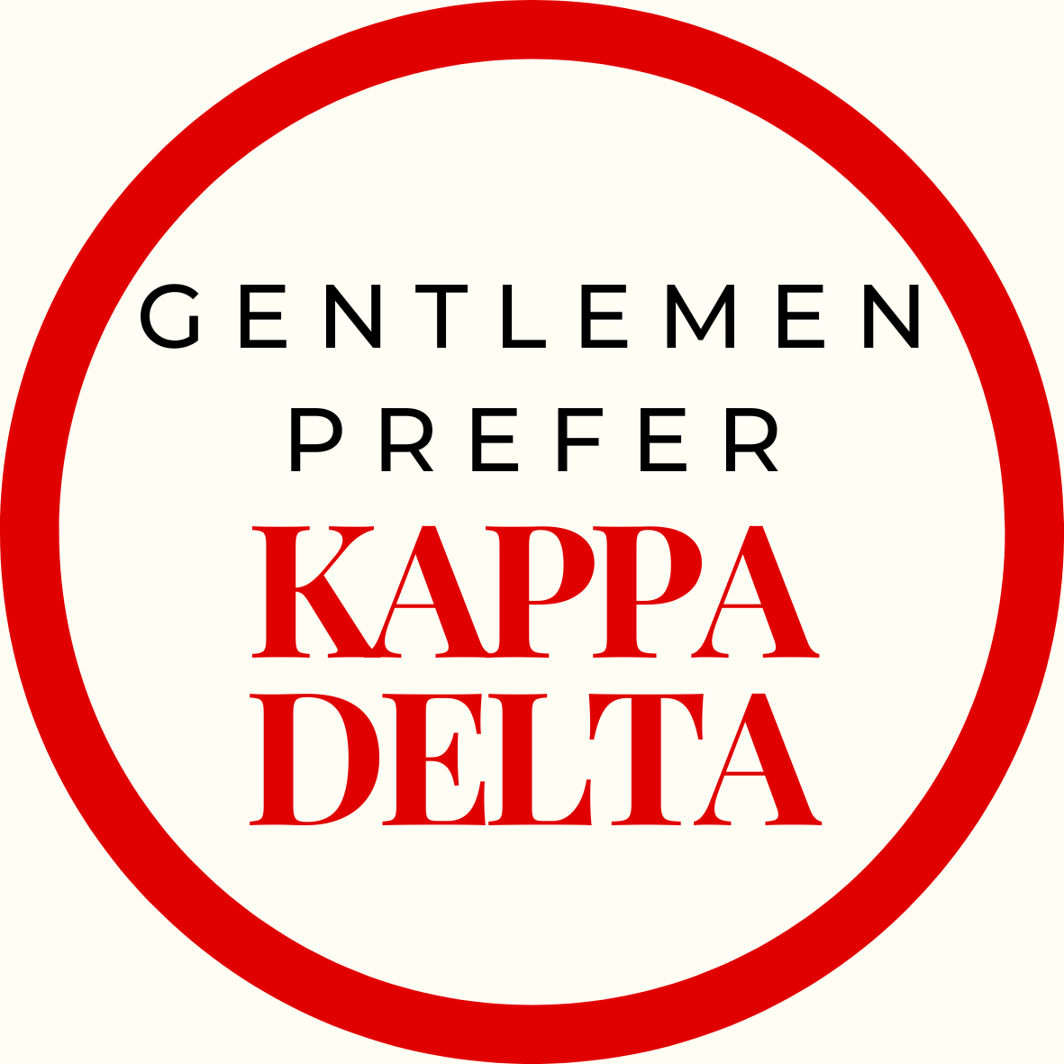 Gentlemen Prefer Block Sorority Sticker- 2 Pack