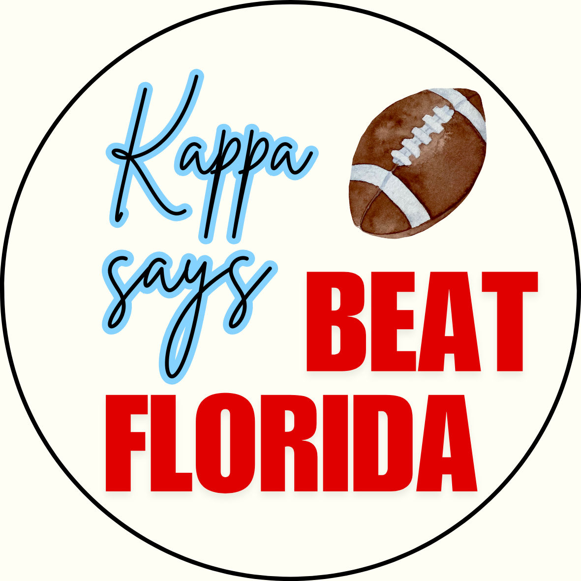 UGA vs. Florida "Beat Florida" Sorority Sticker- 2 Pack