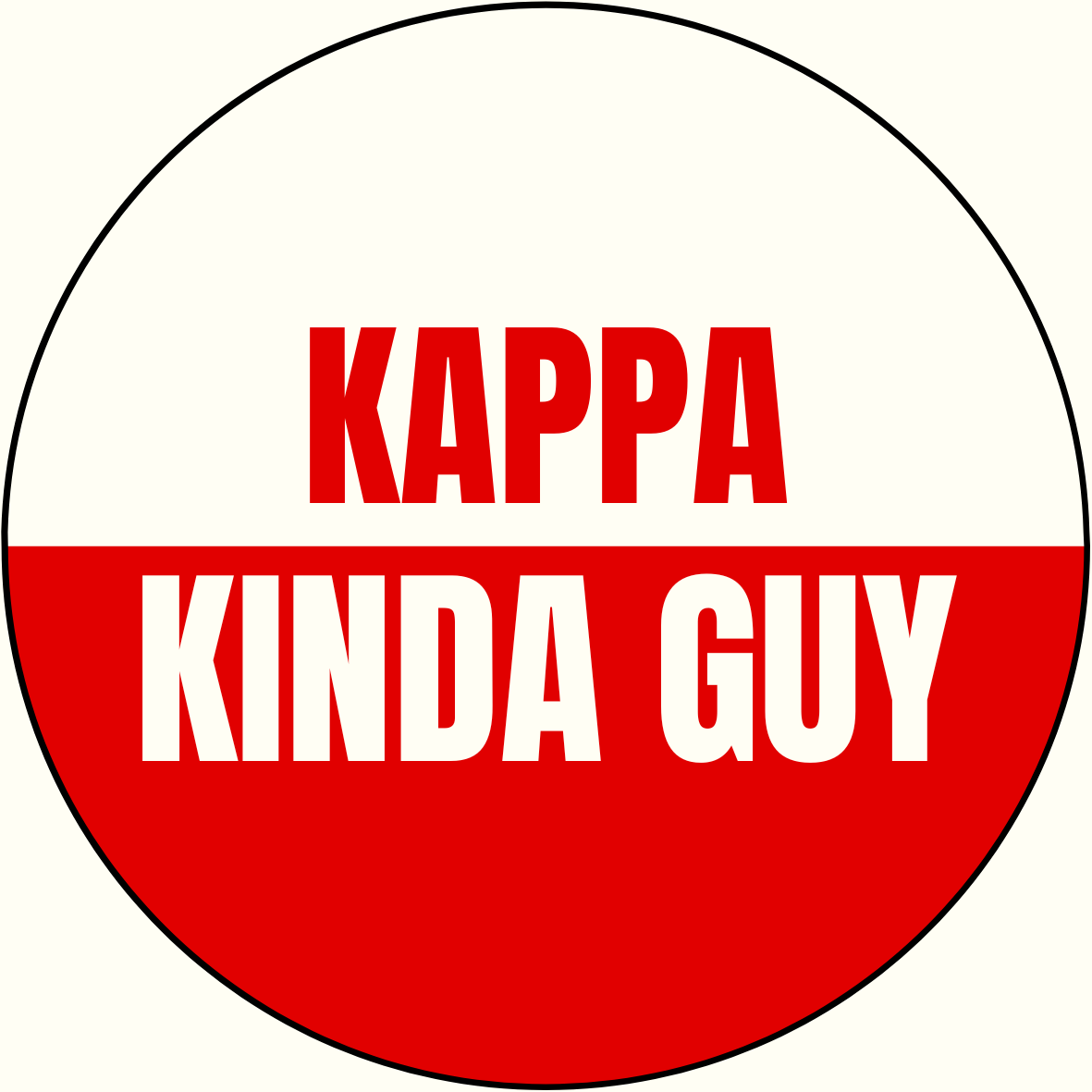 "Kinda Guy" Sorority Sticker- 2 Pack