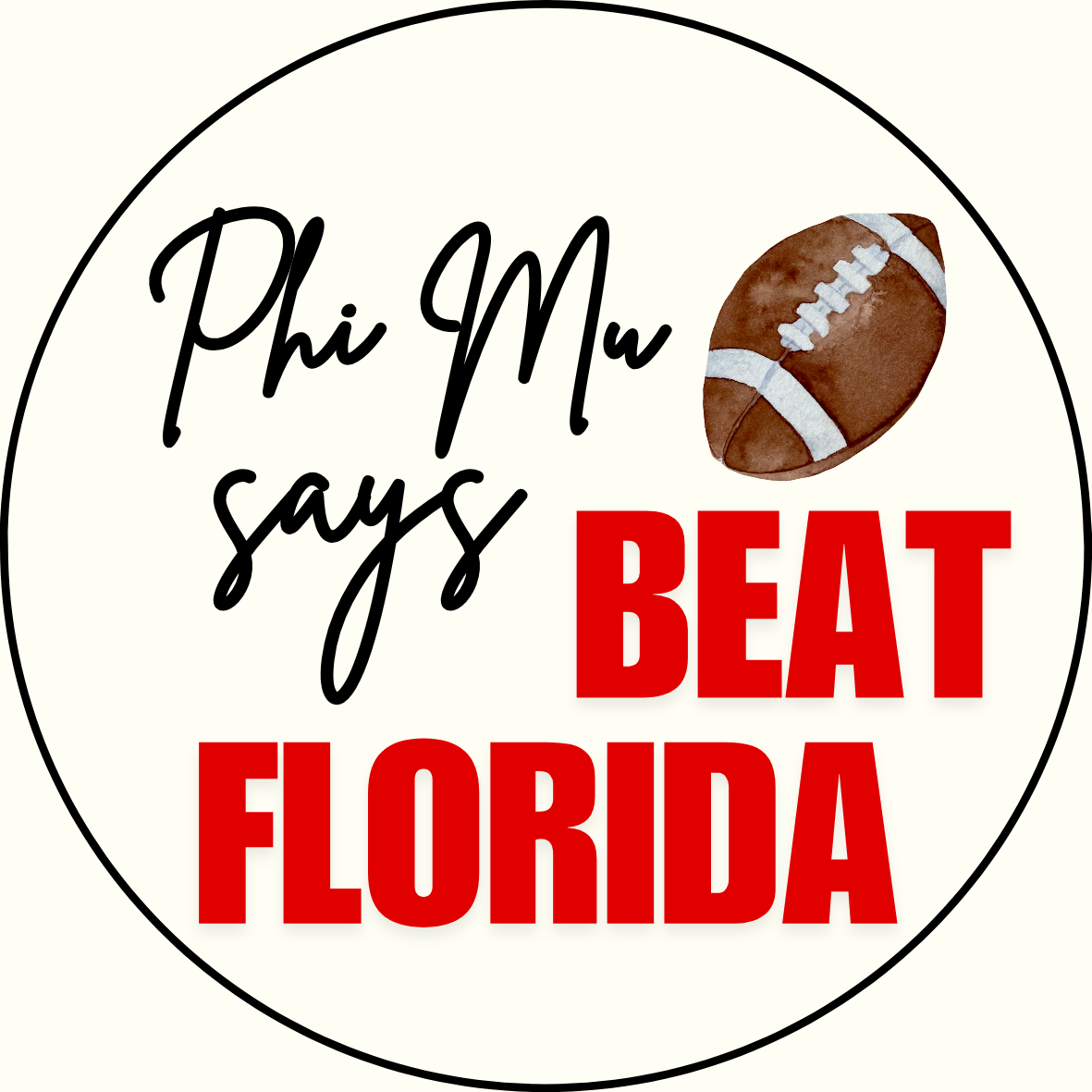 UGA vs. Florida "Beat Florida" Sorority Sticker- 2 Pack