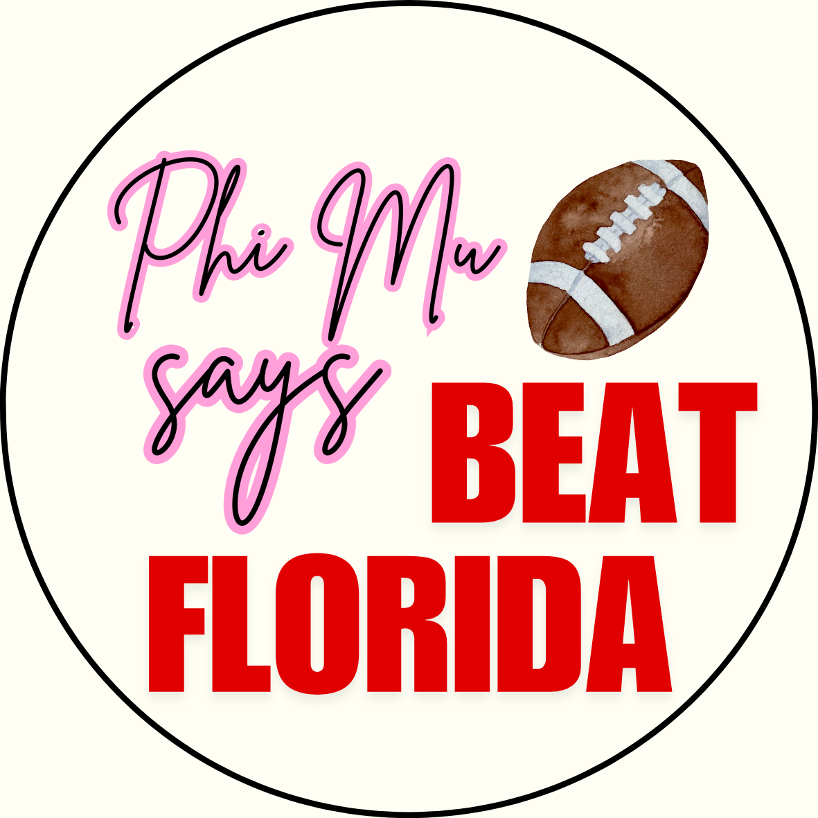 UGA vs. Florida "Beat Florida" Sorority Sticker- 2 Pack