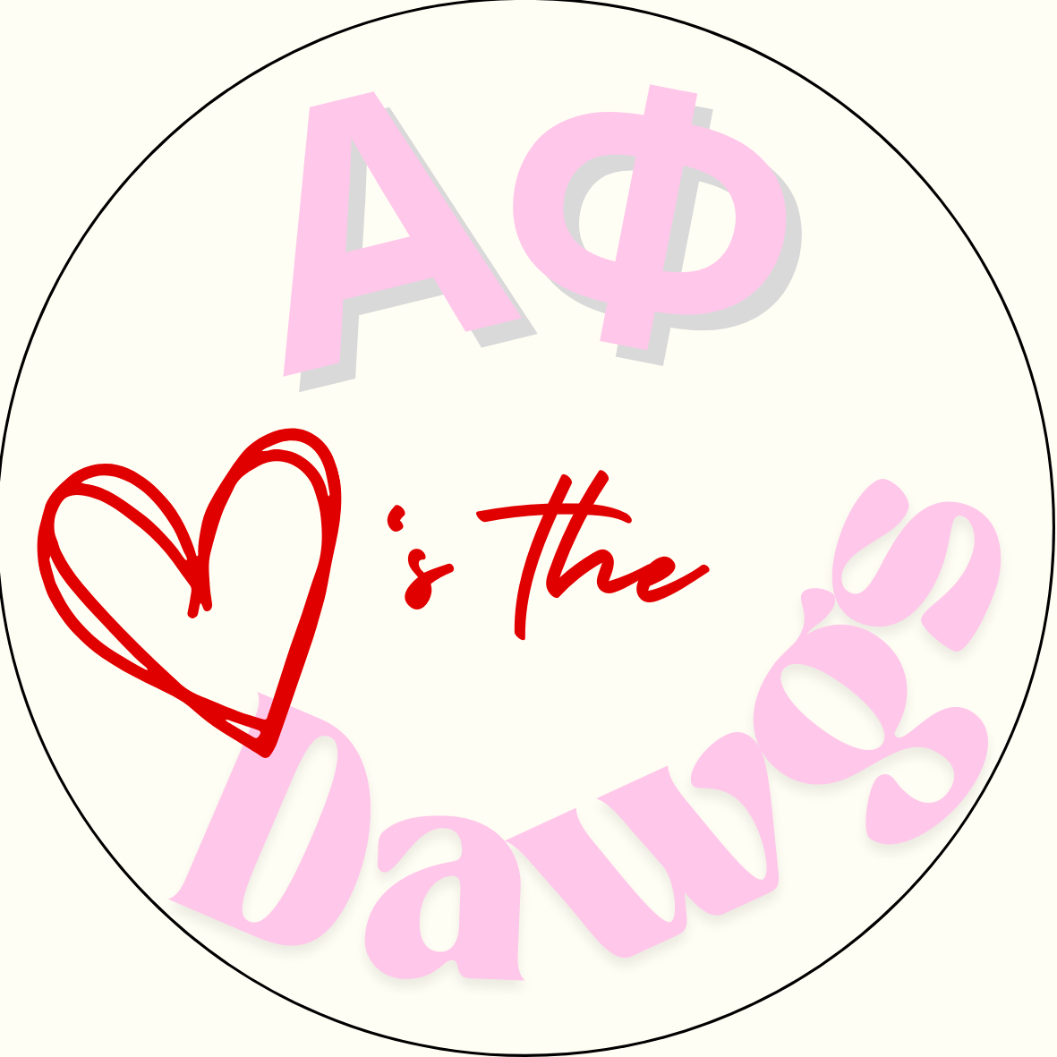 "Loves the Dawgs" Sorority Button