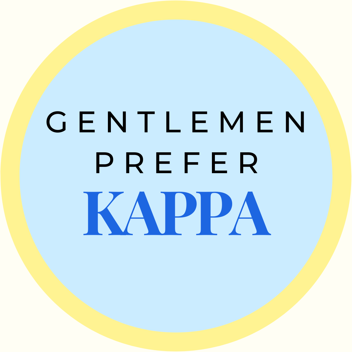 Gentlemen Prefer Block Sorority Sticker- 2 Pack