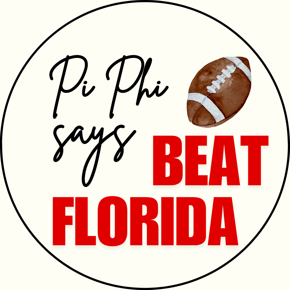 UGA vs. Florida "Beat Florida" Sorority Sticker- 2 Pack