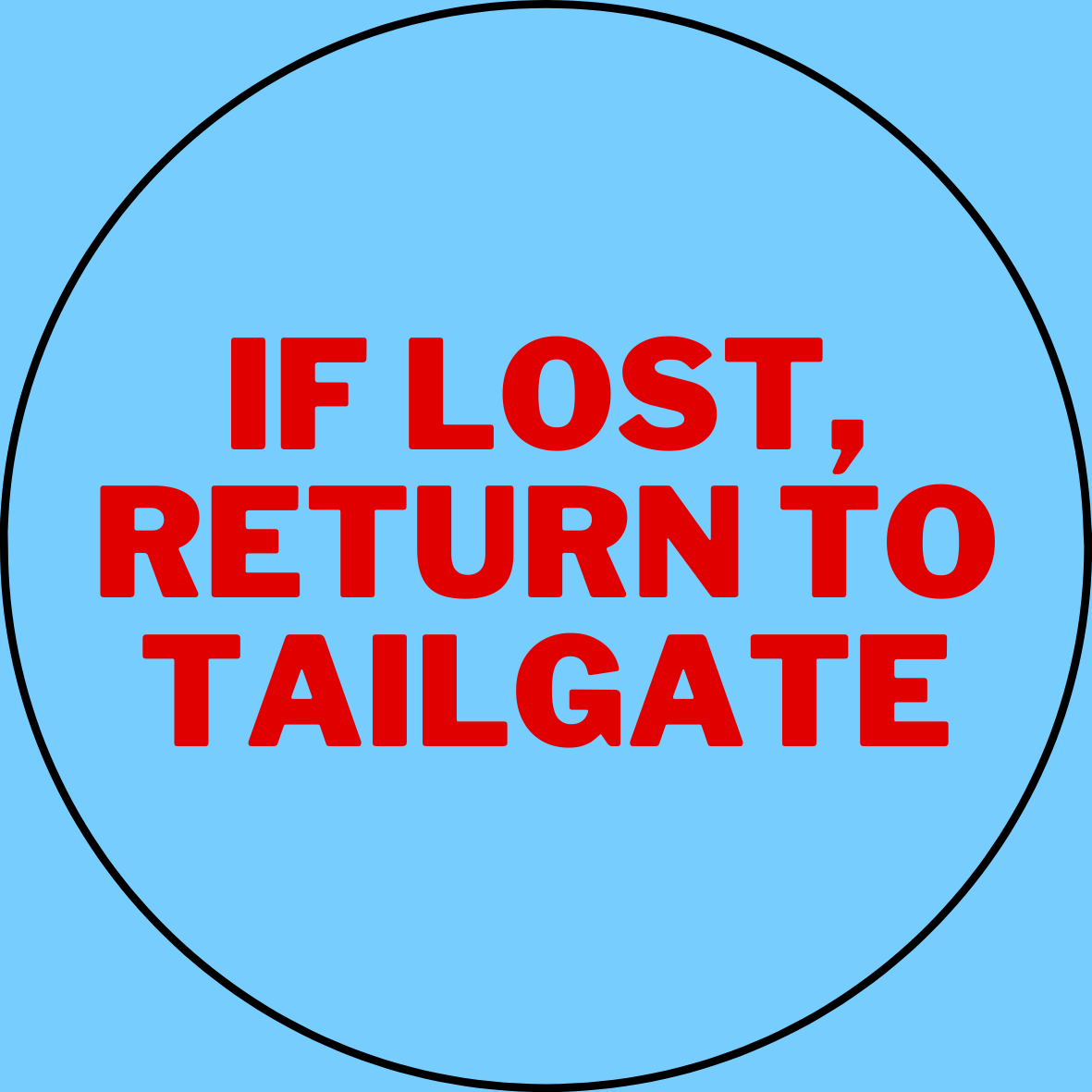 Ole Miss "Return to Tailgate" Sticker- 2 Pack