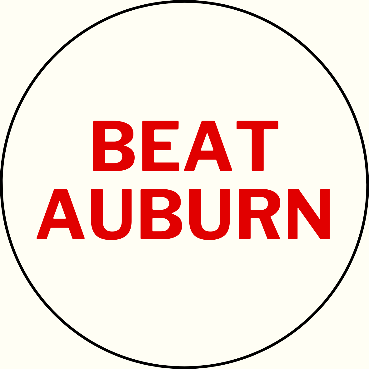 UGA vs. Auburn "Beat Auburn" Rivalry Sticker- 2 Pack