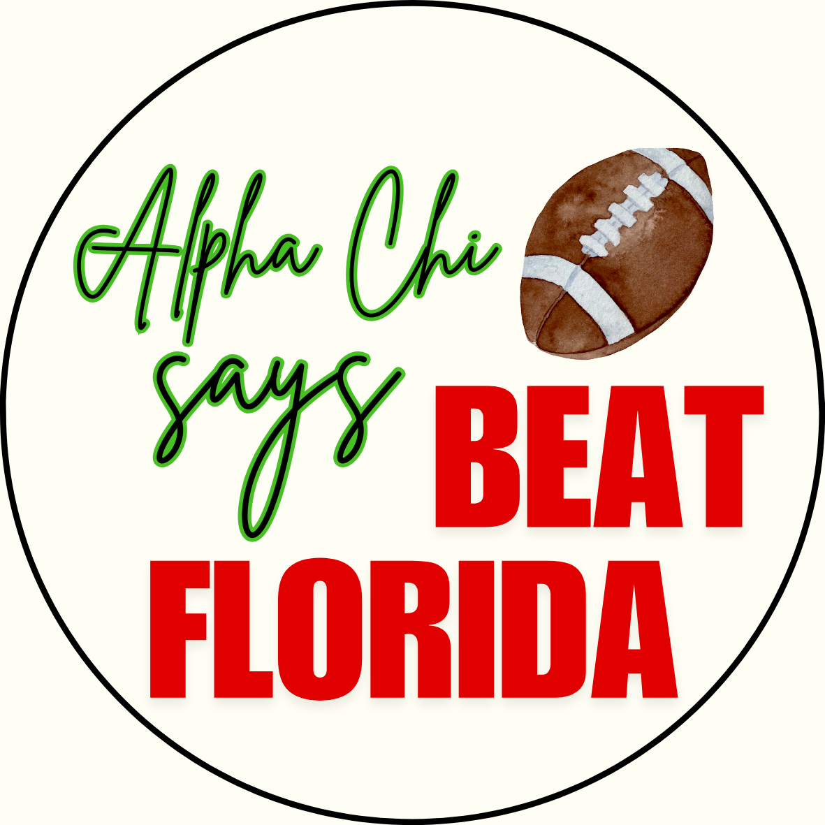 UGA vs. Florida "Beat Florida" Sorority Sticker- 2 Pack