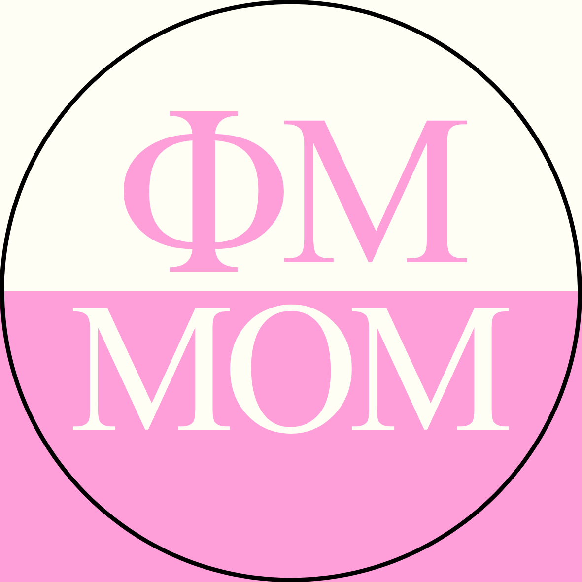 Color Block Sorority Mom Sticker- 2 Pack