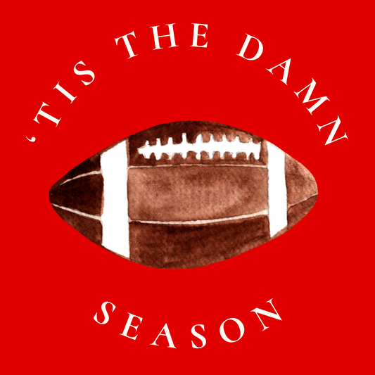 UGA "'Tis the damn season" Sticker- 2 Pack