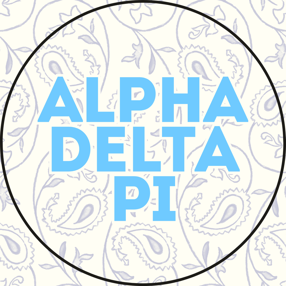 Paisley Sorority Button