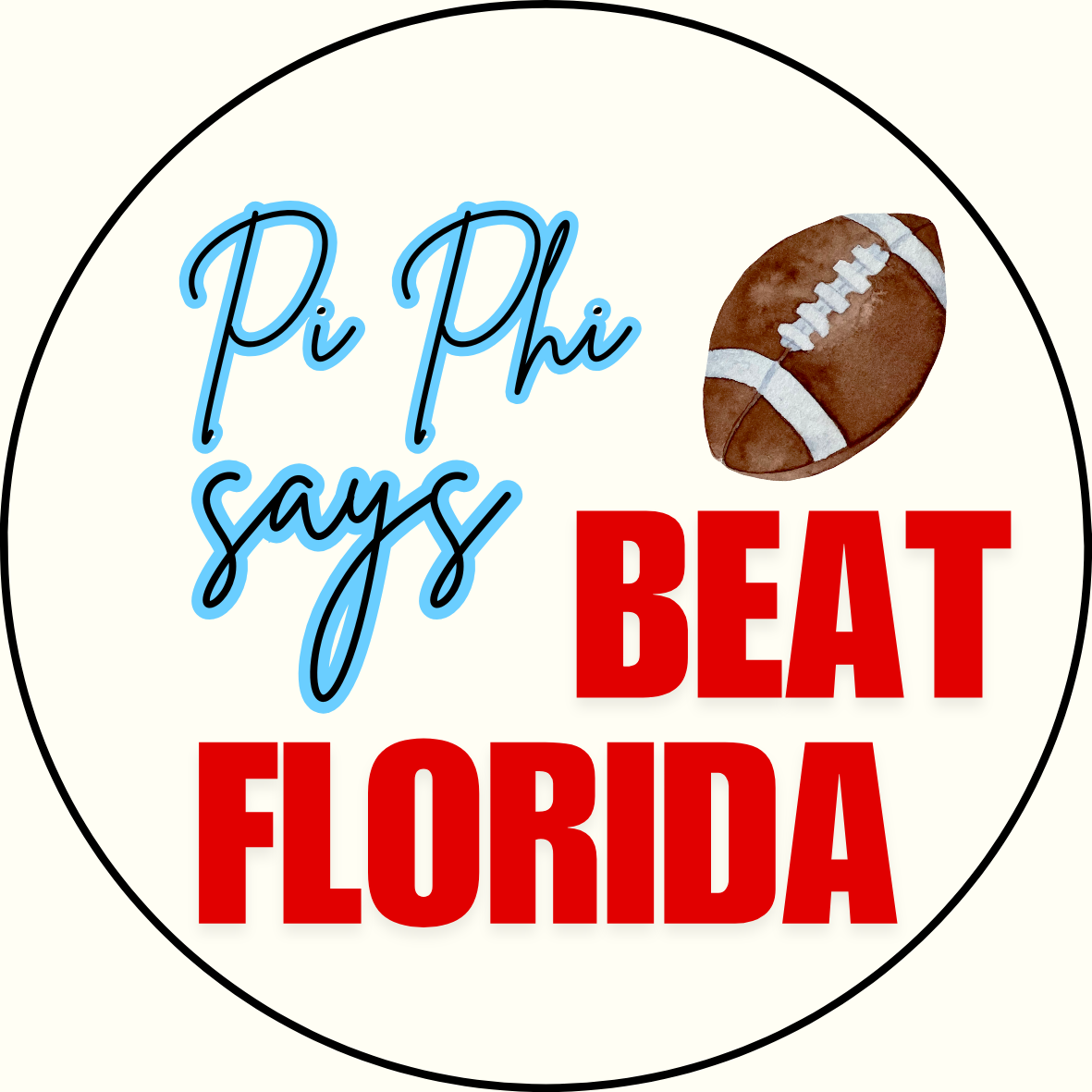 UGA vs. Florida "Beat Florida" Sorority Sticker- 2 Pack